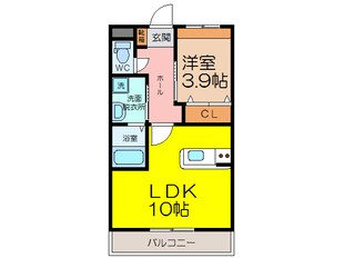 プレジールコート夢咲の物件間取画像